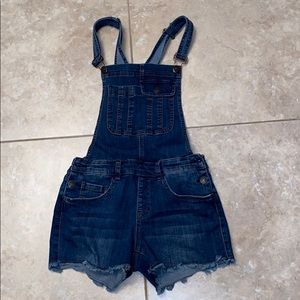 Jean overalls worn once